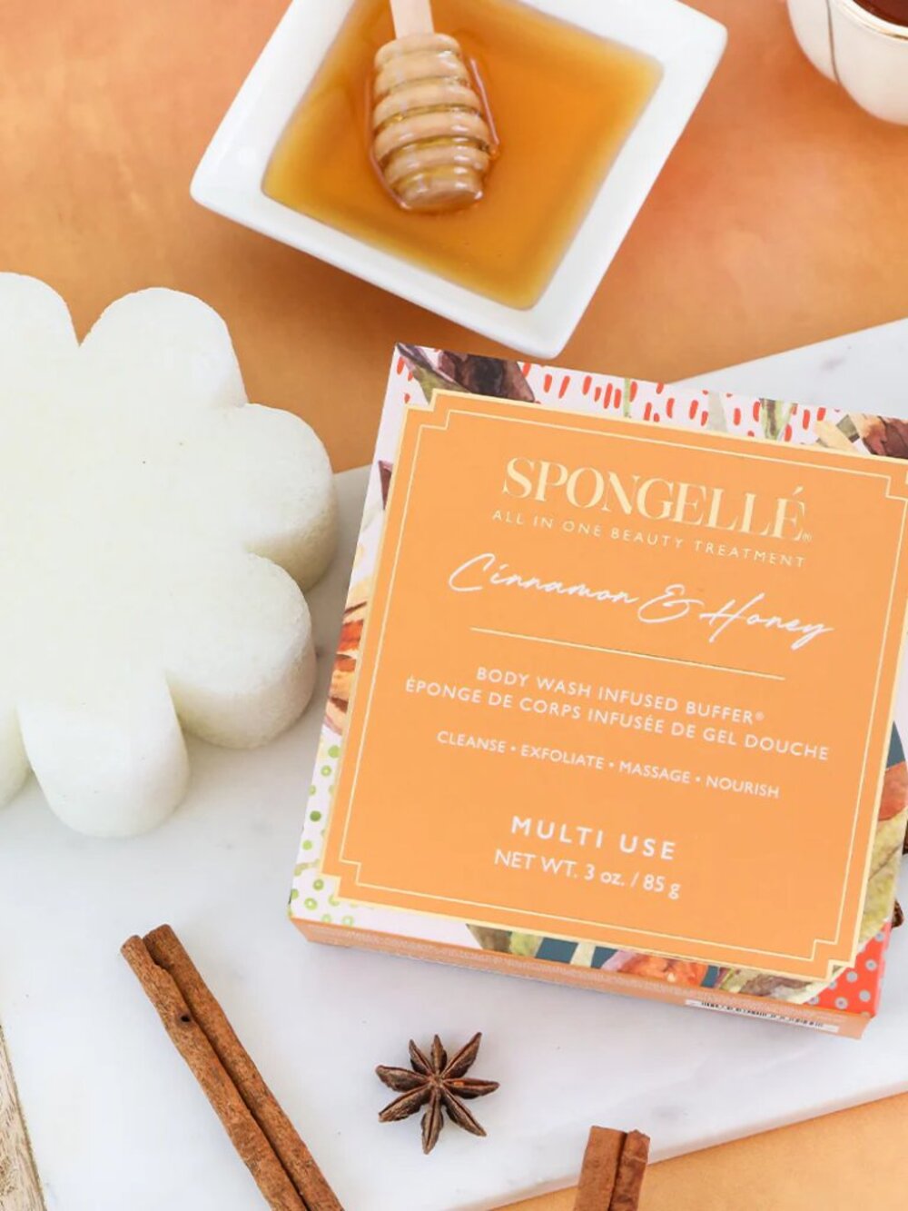 Spongelle bodywash infused buffer soap in a sponge